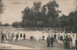 Tennis Courts Compiègne, France Postcard Postcard Postcard