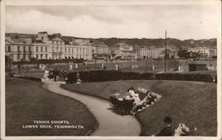 Tennis Courts, Lower Deck Teignmouth, England Postcard Postcard Postcard