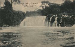 Partial View of Waterfall - Batanga, Kamerun, West Africa Postcard