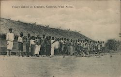 Village school at Yebekolo Kamerun West Africa Postcard