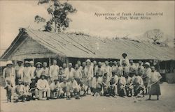 Apprentices of Frank James Industrial School Postcard