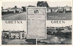 Gretna green Scotland Postcard Postcard Postcard