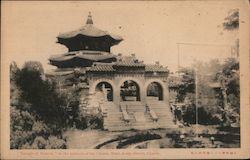 "Temple of heaven" in the grounds of the Chosen Hotel, Keijo (Seoul), Chosen. Postcard