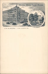 Hotel Beau Site - Rome - Via Aurora - Via Ludovisi Postcard