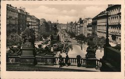 Prag - Wenzelsplatz Postcard