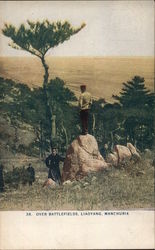 Over battlefields, Liaoyang, Manchuria Postcard