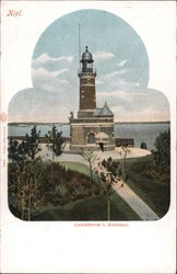 Lighthouse Holtenau Postcard