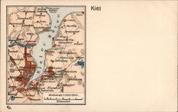 Map of Kiel Postcard