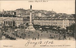 Lisboa - Praca de D. Pedro IV Postcard