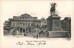 Place de lOpera au Caire Postcard