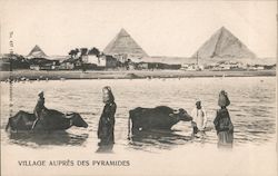Village Auprès des Pyramides Postcard
