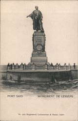 Port Said - Monument de Lesseps Postcard
