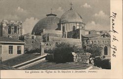 Vue generale de lEglise du St. Sepulcre a Jerusalem Postcard