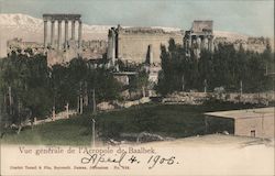 Vue generale de l'Acropole de Baalbek Postcard