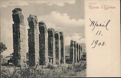 Aquaduct, Ruins of Ephesus Postcard