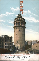 Salut de Constantinople, Tour de Galata Istanbul, Turkey Greece, Turkey, Balkan States Postcard Postcard Postcard