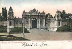 Salut de Constantinople - Porte de Dolma-BAGRCHE Postcard