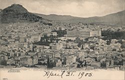 Athenes - Vue Generale Postcard