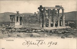 Athenes - Caryatides Athens, Greece Greece, Turkey, Balkan States Postcard Postcard Postcard