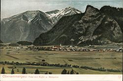 Total mit Kofel und Notspitze Passions Oberammergau, Germany Postcard Postcard Postcard