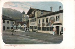Oberammergau. Dorfpartie Postcard
