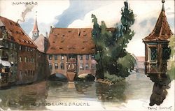 Nurnberg - Blick von der Museumsbruche Núremberg, Germany Postcard Postcard Postcard
