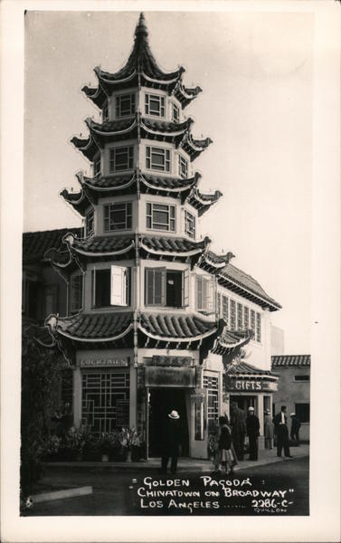 Golden Pagoda - Chinatown on Broadway Los Angeles California