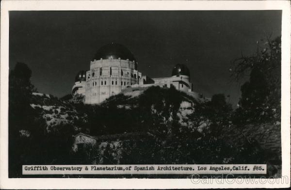 Griffith Observatory & Planetarium, of Spanish Architecture Los Angeles California