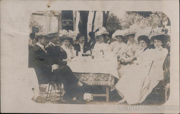 Group of People in Keiser Park Karlsbaud Germany
