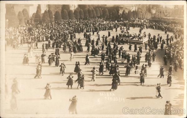 Dancing in Balboa Park - February 22,1919 San Diego California