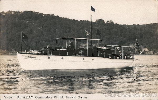 Yacht 'Clara' - Commodore W.H. Frank, Owner Boats, Ships