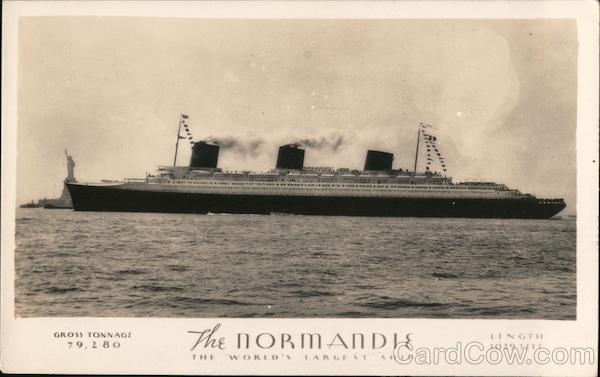 The Normandie, The World's Largest Ship Boats, Ships