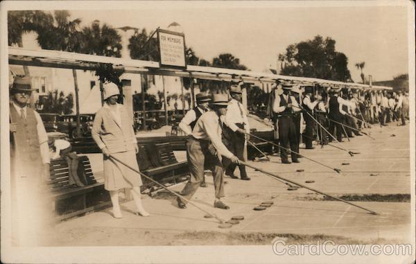 People Playing Shuffleboard St. Petersburg Florida