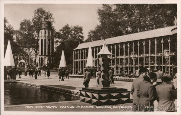 Main Vista North, Festival Pleasure Gardens, Battersea London England