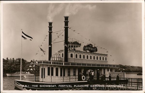 The Showboat, Festival Pleasure Gardens Battersea London England
