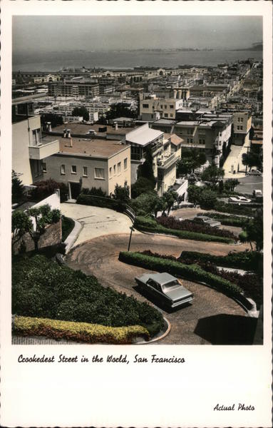Crookedest Street in the World San Francisco California
