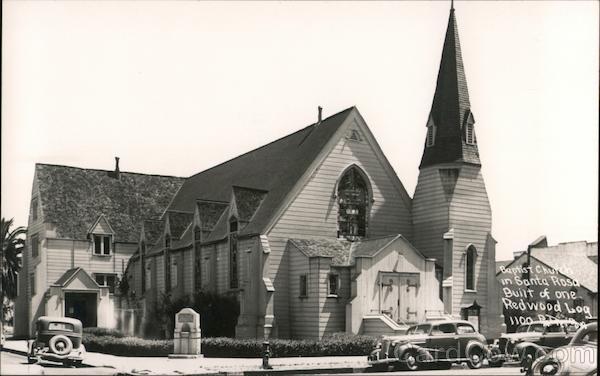 Baptist Church Built of One Redwood Log Santa Rosa California