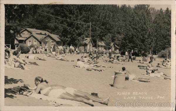 Bathing on King's Beach Lake Tahoe California