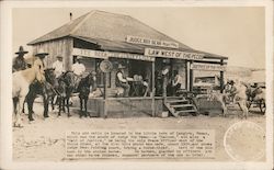 Judge Roy Bean presiding over a trial of a horse-thief Langtry, TX Postcard Postcard Postcard