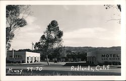 Motel Los Nidos on Hiway 99-70 Redlands, CA Postcard Postcard Postcard