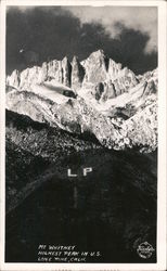 Mt. Whitney Highest Peak in U.S. Postcard