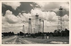 Oil Wells in Texas Postcard Postcard Postcard