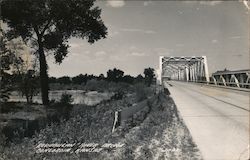 Republican River Bridge Postcard