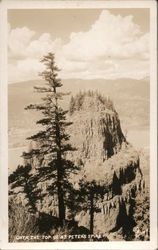 Over the Top of Saint Peter's Dome Spire Cascade Locks, OR Postcard Postcard Postcard