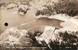 Alder Dam on Highway to Mt. Rainier Postcard