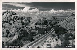 U.S. 80 Through Granite Dells Postcard