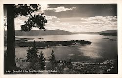 Beautiful Lake Pen Oreille in North Idaho Postcard