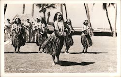 Hula Dancers Hawaiian Islands Postcard