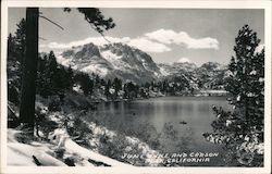 June Lake and Carson Peak California Postcard Postcard Postcard