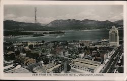 View From the Vancouver Hotel Canada Misc. Canada Postcard Postcard Postcard